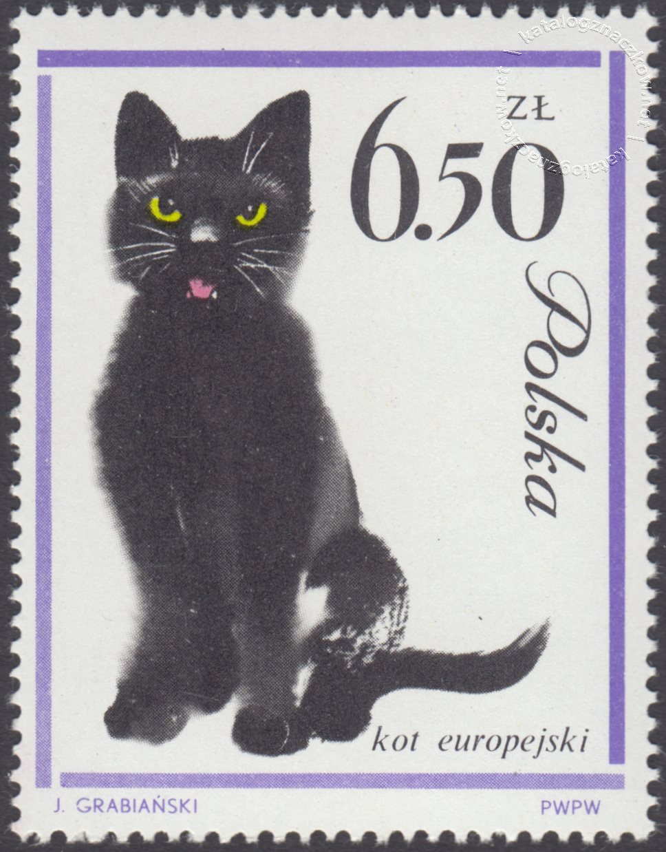Koty znaczek nr 1336