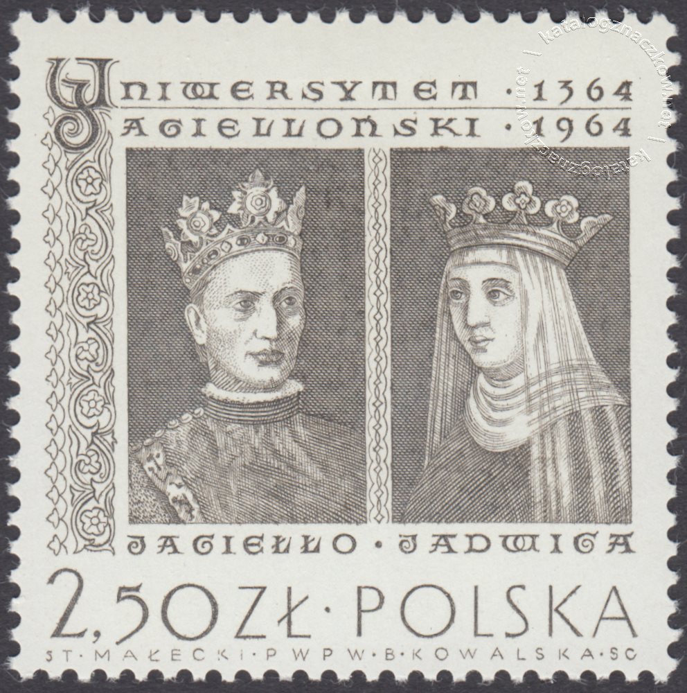 600 lecie Uniwersytetu Jagielońskiego w Krakowie znaczek nr 1341