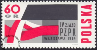 IV Zjazd PZPR znaczek numer 1352