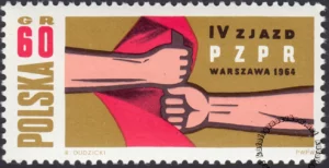 IV Zjazd PZPR znaczek numer 1353