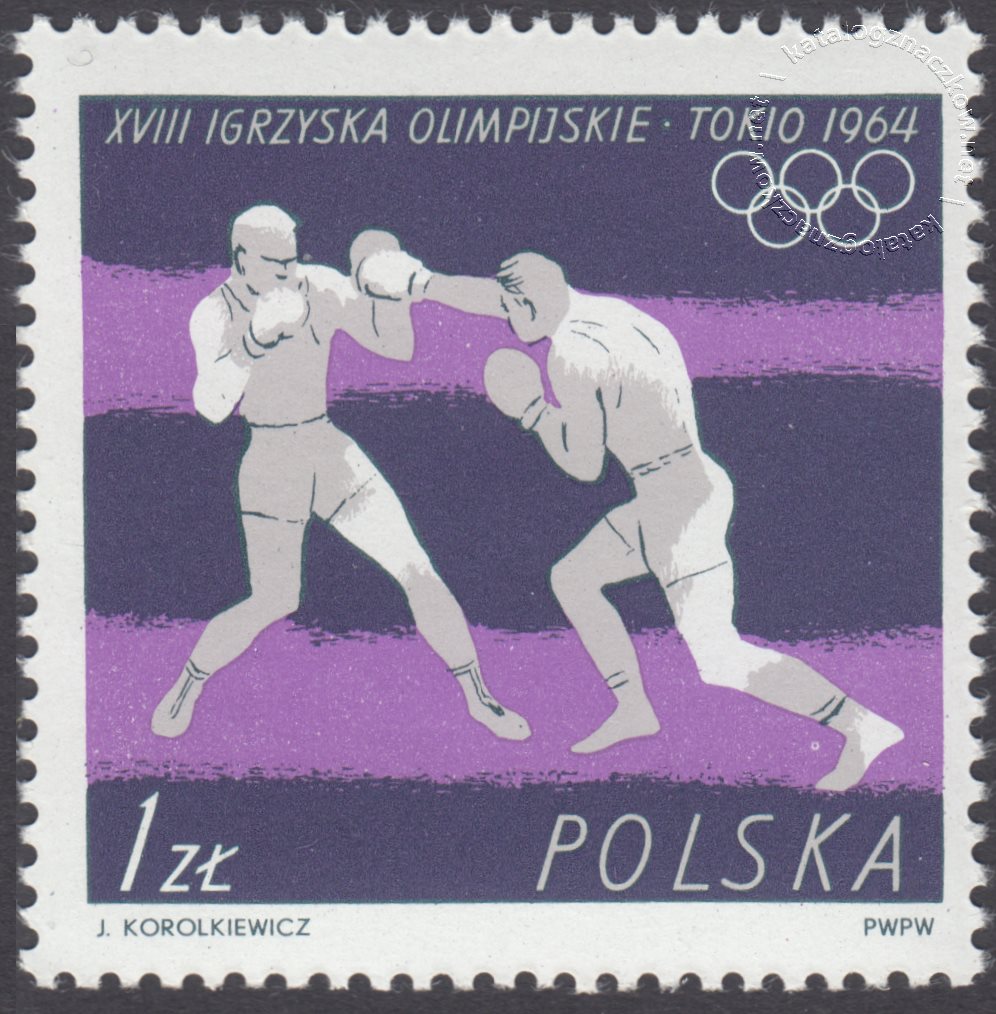 XVIII Igrzyska Olimpijskie w Tokio znaczek nr 1370
