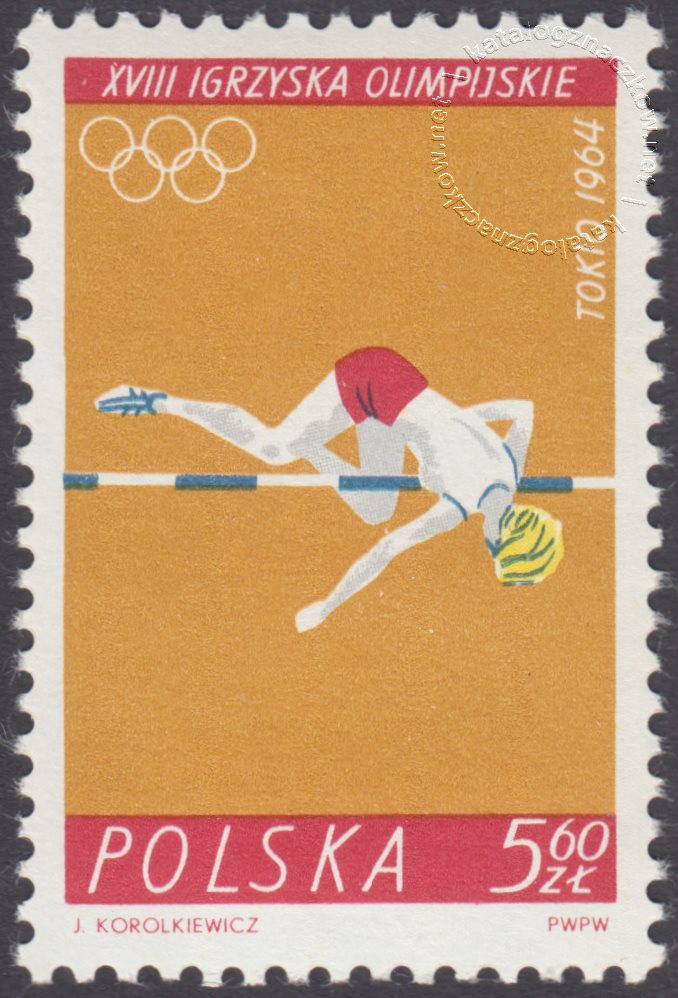 XVIII Igrzyska Olimpijskie w Tokio znaczek nr 1372