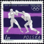 XVIII Igrzyska Olimpijskie w Tokio znaczek numer 1370