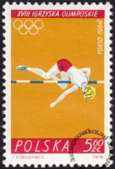 XVIII Igrzyska Olimpijskie w Tokio znaczek numer 1372