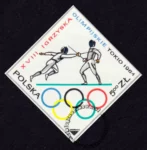 XVIII Igrzyska Olimpijskie w Tokio znaczek numer 1376