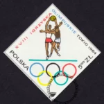XVIII Igrzyska Olimpijskie w Tokio znaczek numer 1377