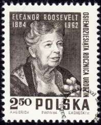 80 rocznica urodzin Eleonory Roosevelt znaczek numer 1383