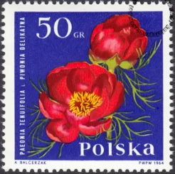Kwiaty ogrodowe znaczek numer 1395