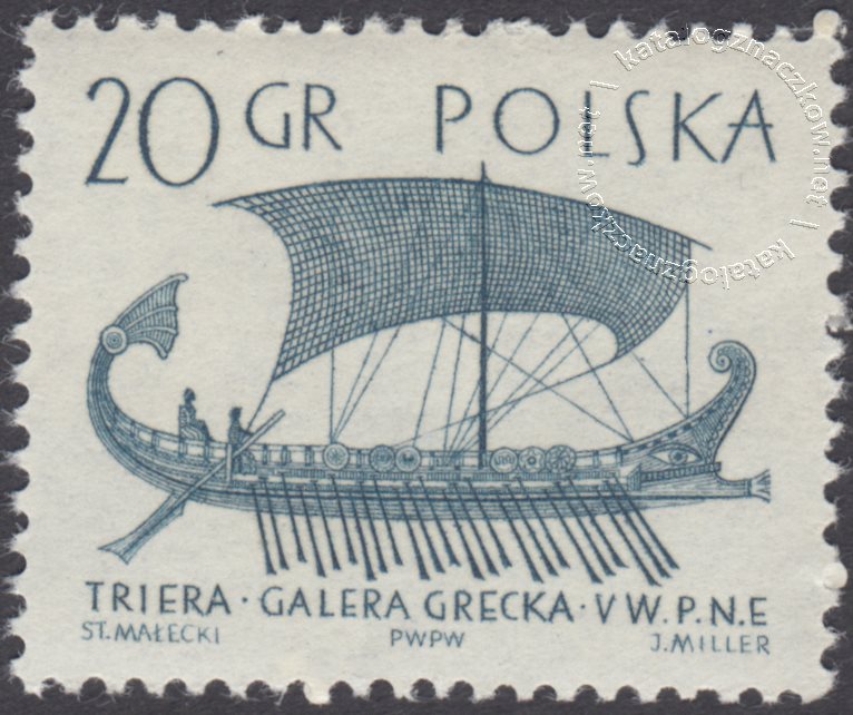 Statki żaglowe znaczek nr 1415