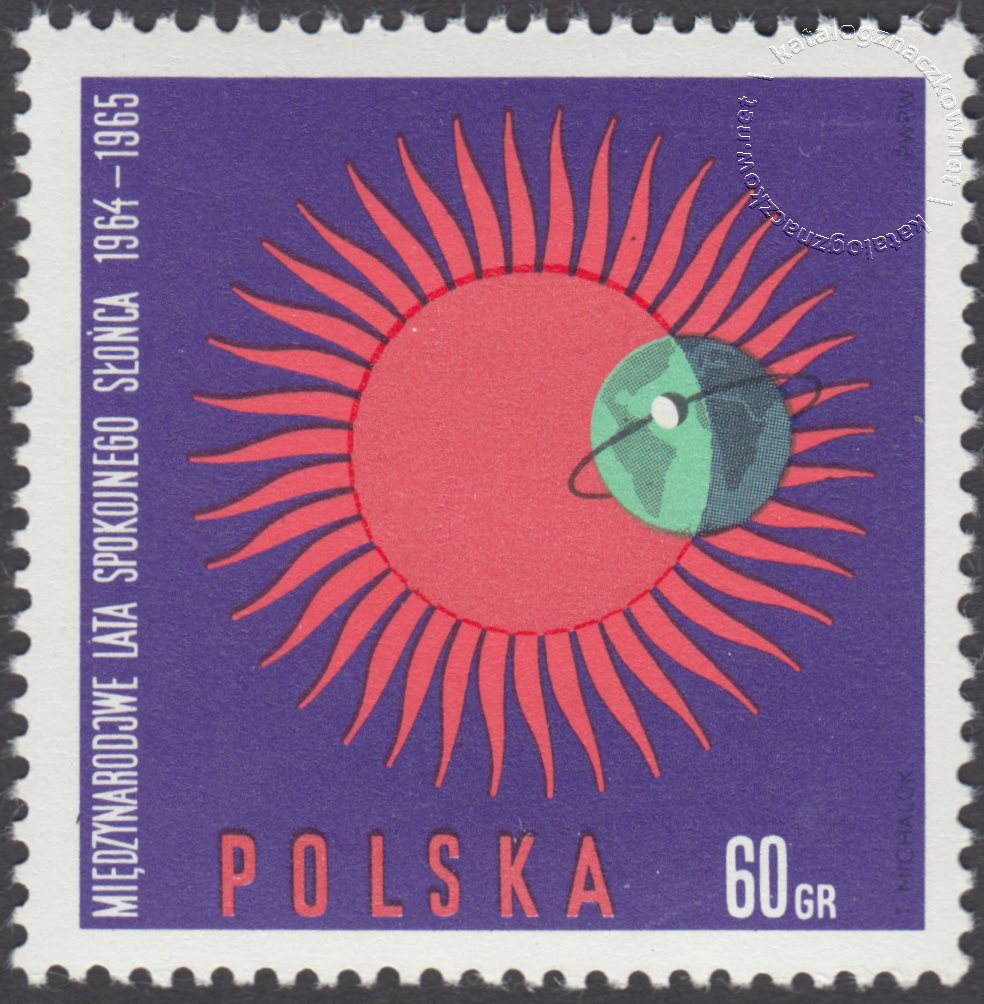 Międzynarodowy Rok Spokojnego Słońca znaczek nr 1458