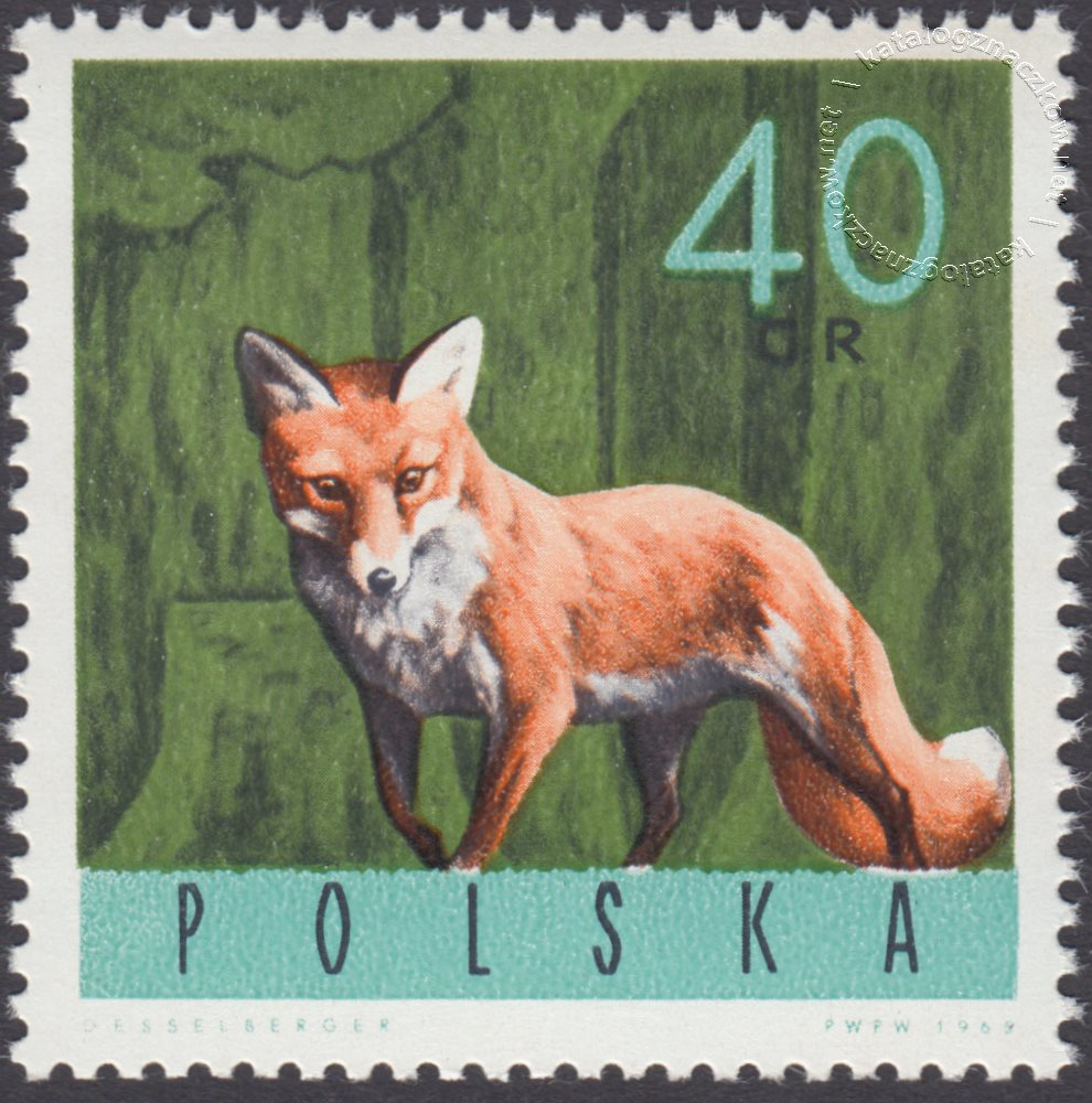 Zwierzęta leśne znaczek nr 1488