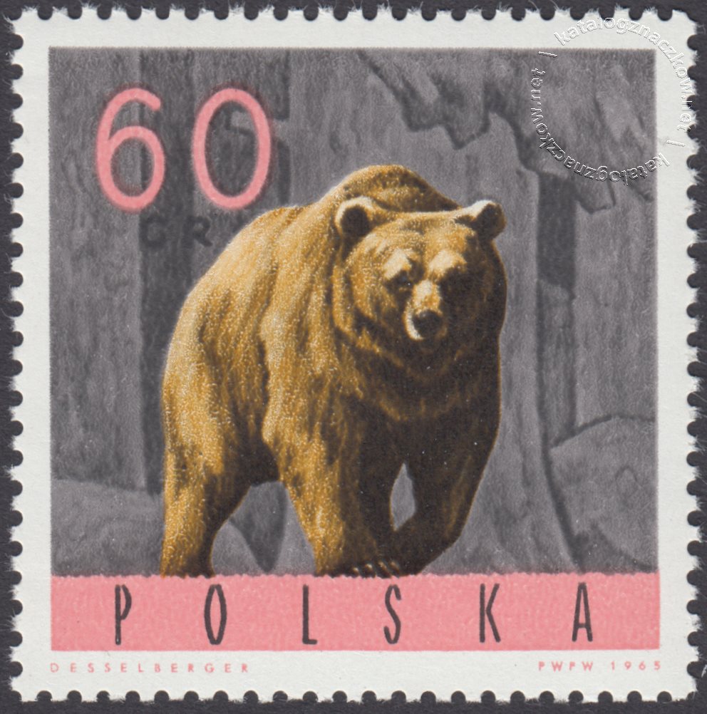 Zwierzęta leśne znaczek nr 1490