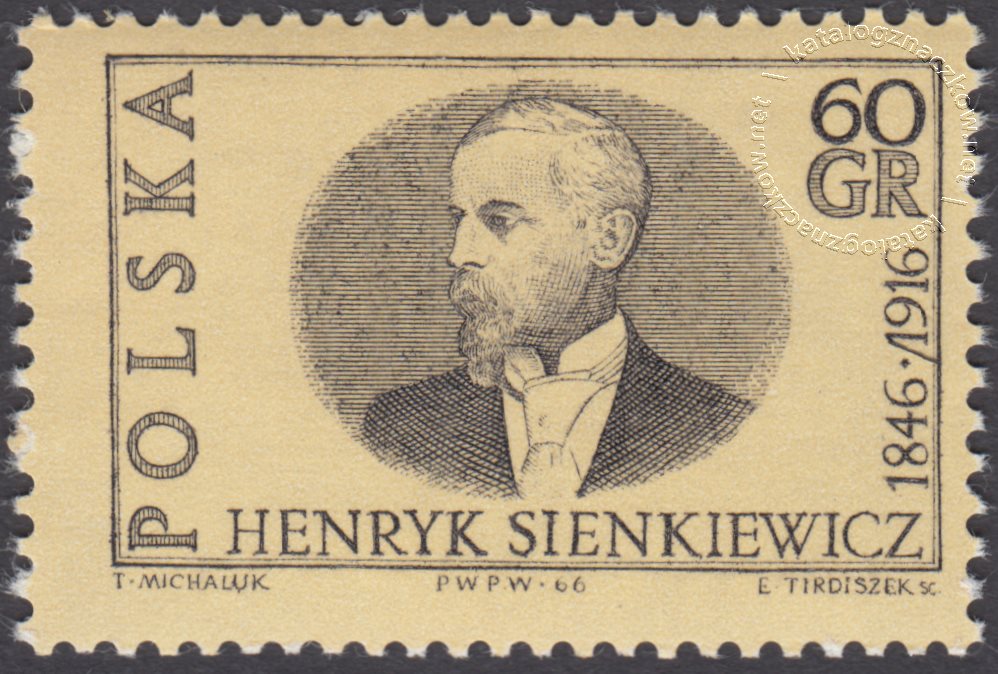 50 rocznica śmierci Henryka Sienkiewicza znaczek nr 1515