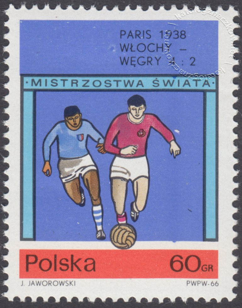 Mistrzostwa Świata w piłce nożnej w Anglii znaczek nr 1518