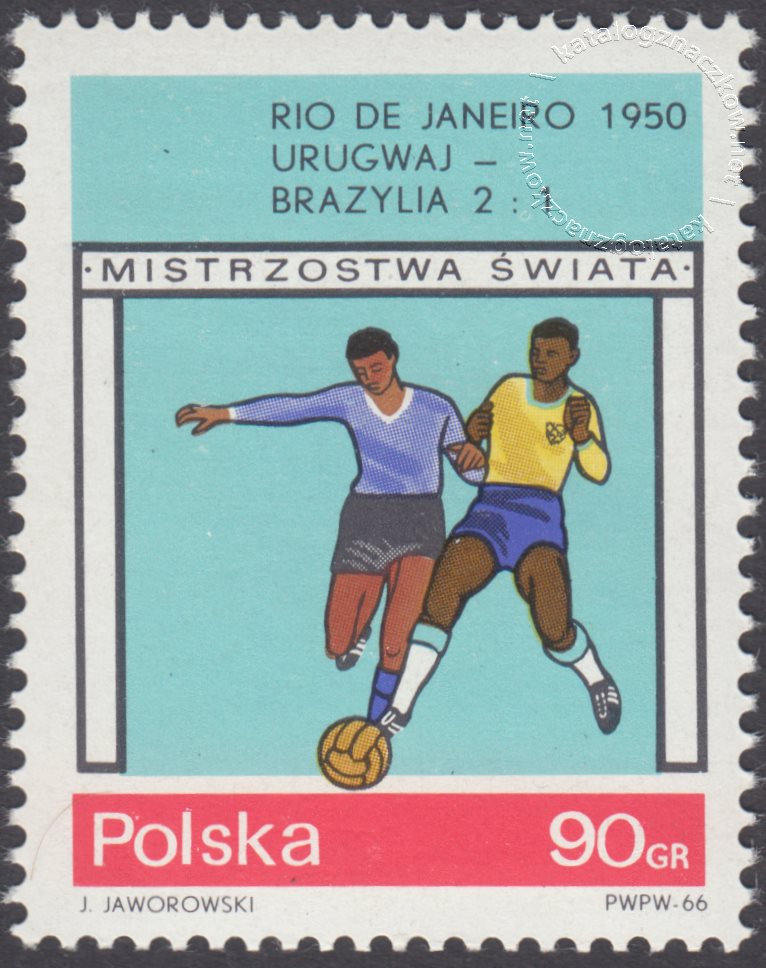 Mistrzostwa Świata w piłce nożnej w Anglii znaczek nr 1519