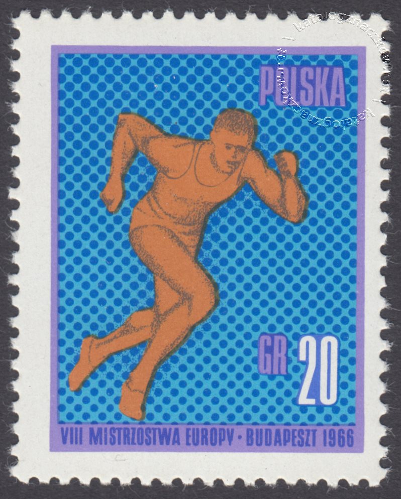 VIII Lekkoatletyczne Mistrzostwa Europy w Budapeszcie znaczek nr 1532