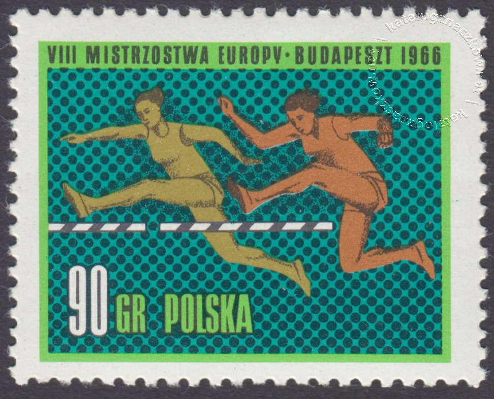 VIII Lekkoatletyczne Mistrzostwa Europy w Budapeszcie znaczek nr 1535