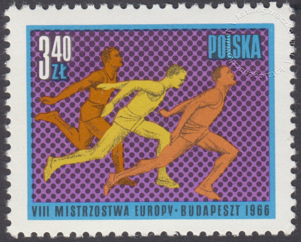VIII Lekkoatletyczne Mistrzostwa Europy w Budapeszcie znaczek nr 1537