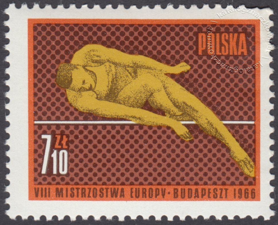 VIII Lekkoatletyczne Mistrzostwa Europy w Budapeszcie znaczek nr 1539