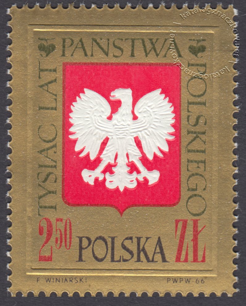 Tysiąclecie Państwa Polskiego znaczek nr 1543