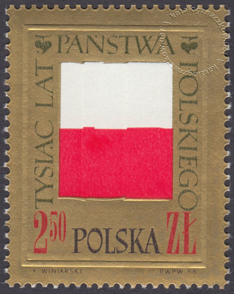 Tysiąclecie Państwa Polskiego znaczek nr 1544