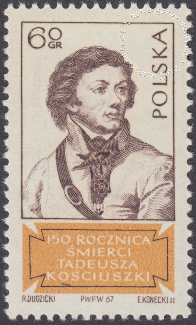 150 rocznica śmierci Tadeusza Kościuszki znaczek nr 1659