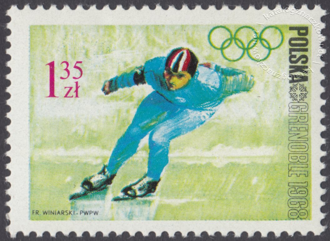 X Zimowe Igrzyska Olimpijskie w Grenoble znaczek nr 1676