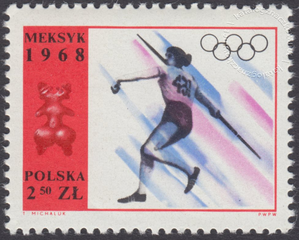 XIX Igrzyska Olimpijskie w Meksyku znaczek nr 1712