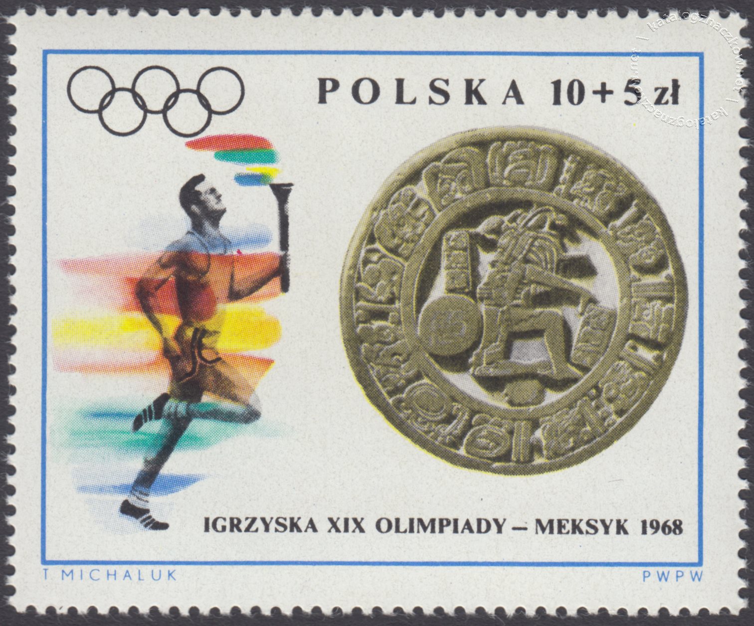 XIX Igrzyska Olimpijskie w Meksyku znaczek nr 1716