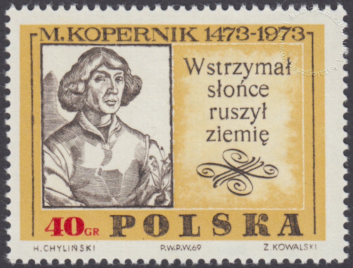 500 rocznica urodzin Mikołaja Kopernika znaczek nr 1778