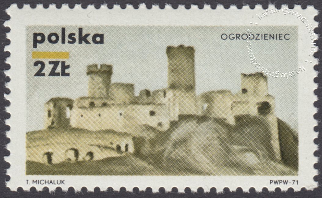 Zamki polskie znaczek nr 1914