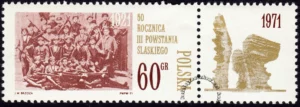 50 rocznica III Powstania Śląskiego znaczek numer 1931 + pw