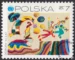 25 rocznica powstania UNICEF znaczek numer 1939