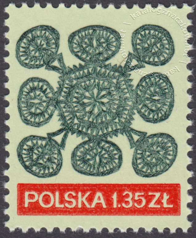 Wycinanki ludowe znaczek nr 1949
