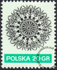 Wycinanki ludowe znaczek numer 1945