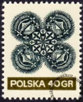 Wycinanki ludowe znaczek numer 1946