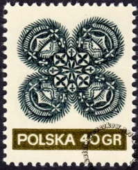 Wycinanki ludowe znaczek numer 1946