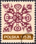 Wycinanki ludowe znaczek numer 1948