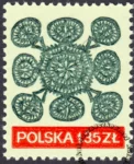 Wycinanki ludowe znaczek numer 1949