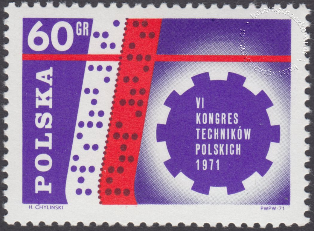 VI Kongres Techników Polskich znaczek nr 1954