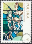 Witraże polskie znaczek numer 1956