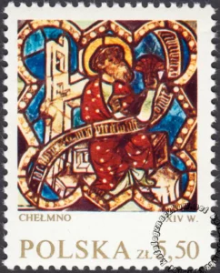 Witraże polskie znaczek numer 1961