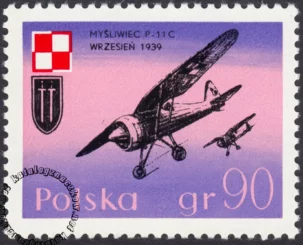 Lotnictwo polskie w wojnie 1939 r. znaczek numer 1972
