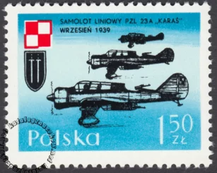 Lotnictwo polskie w wojnie 1939 r. znaczek numer 1973