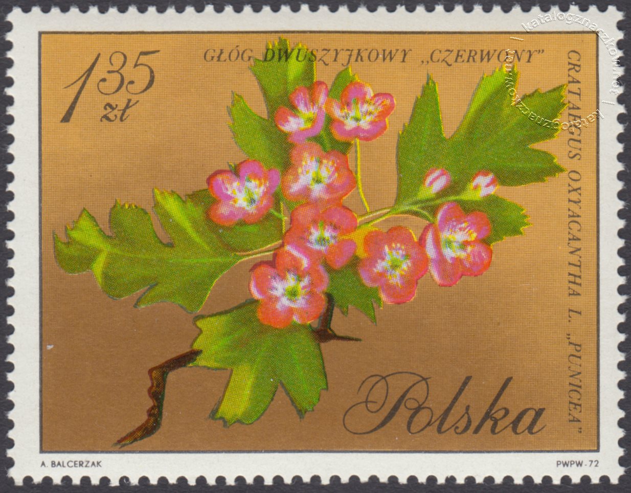 Kwiaty drzew znaczek nr 1990