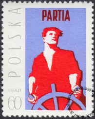 VI Zjazd PZPR znaczek numer 1978