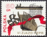 VI Zjazd PZPR znaczek numer 1979