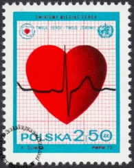 Światowy Miesiąc Serca znaczek numer 2001