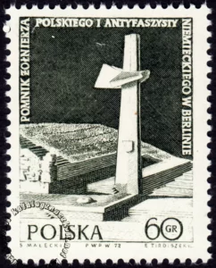 Odsłonięcie pomnika żołnierza polskiego i antyfaszysty w Berlinie znaczek numer 2012
