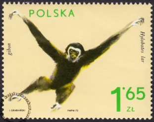 Zwierzęta ogrodów zoologicznych znaczek numer 2019